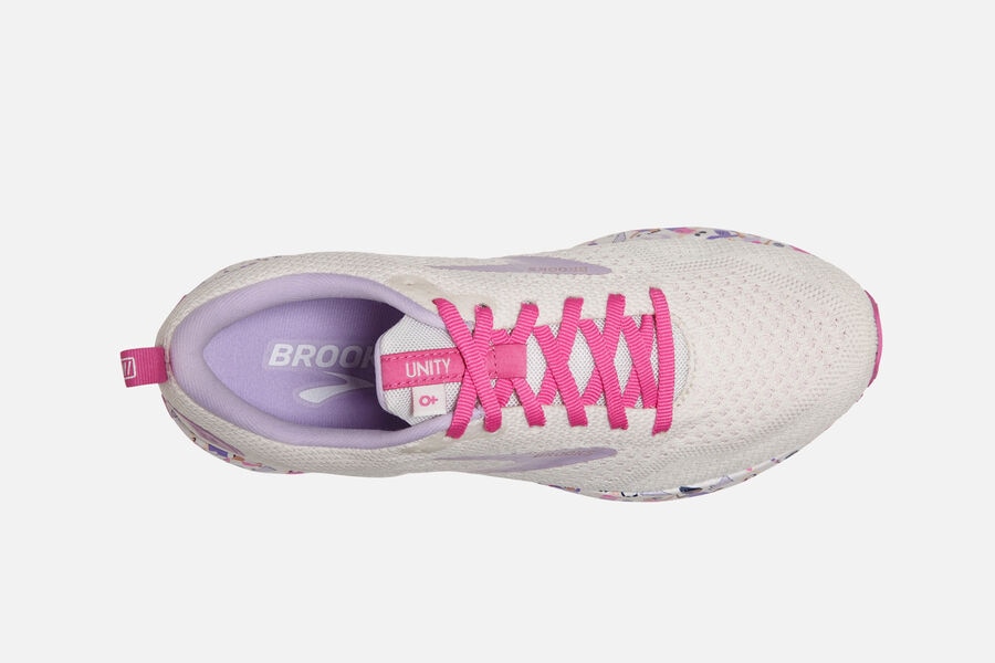 Brooks Revel 4 Road Löparskor Dam - Vita/Rosa - 6039-ZSEJR